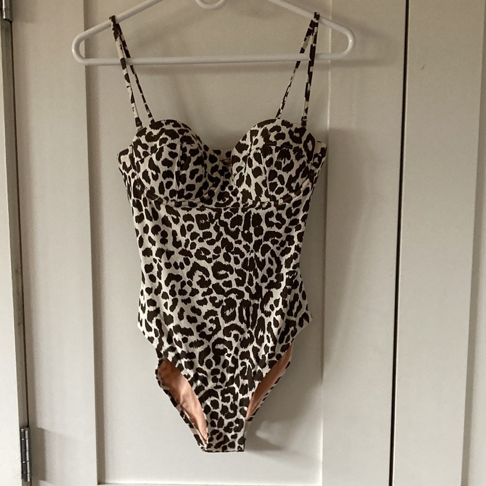 Jcrew leopard swimsuit - 6 - never worn